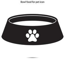 Bowl food for pet icon, Vector illustration