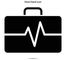 icono de latido del corazón vector