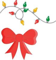 Christmas decoration item collection vector