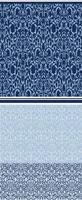 White and grey or blue floral textile design vector