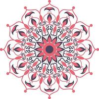 Mandala. Ethnic decorative element. Islam, Arabic, Indian, and Ottoman motifs. It is a circular and floral illustrated design. vector