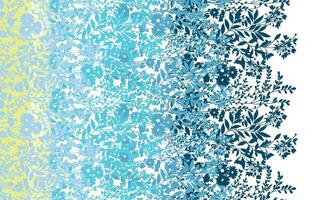 White and grey or blue floral textile design vector