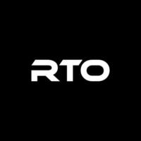 RTO Letter Logo Design, Inspiration for a Unique Identity. Modern Elegance and Creative Design. Watermark Your Success with the Striking this Logo. vector