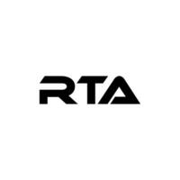 RTA Letter Logo Design, Inspiration for a Unique Identity. Modern Elegance and Creative Design. Watermark Your Success with the Striking this Logo. vector