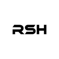 RSH Letter Logo Design, Inspiration for a Unique Identity. Modern Elegance and Creative Design. Watermark Your Success with the Striking this Logo. vector