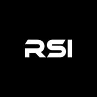 RSI Letter Logo Design, Inspiration for a Unique Identity. Modern Elegance and Creative Design. Watermark Your Success with the Striking this Logo. vector