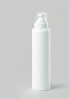 AI generated A Foam Tube Bottle Isolated On A White Background. AI Generated photo
