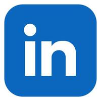 cuadrado linkedin logo aislado en blanco antecedentes foto