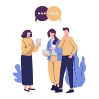 social networking flat style illustration vector design