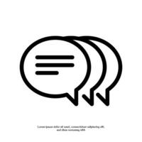 comments outline icon pixel perfect for website or mobile app vector