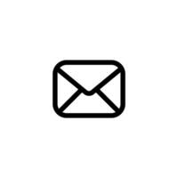 mail outline icon pixel perfect for website or mobile app vector