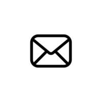 mail outline icon pixel perfect for website or mobile app vector