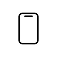 smartphone outline icon pixel perfect for website or mobile app vector