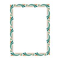 abstract frame with repeating patterns and unique colors vector