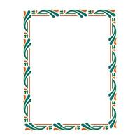 abstract frame with repeating patterns and unique colors vector