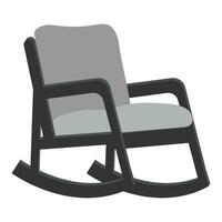 Rocking chair icon vector