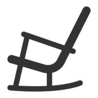 Rocking chair icon vector