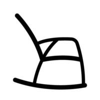 Rocking chair icon vector