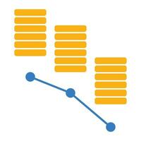 logo chart icon vector