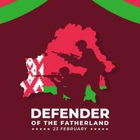 Defender of the Fatherland Day. The Day of Belarus illustration vector background. Vector eps 10