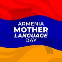 madre idioma día. el día de Armenia ilustración vector antecedentes. vector eps 10
