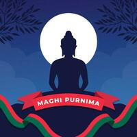 Happy Maghi Purnima Day. The Day of Bangladesh illustration vector background. Vector eps 10