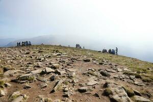 CARPATHIAN MOUNTAINS, UKRAINE - OCTOBER 8, 2022 Mount Hoverla. Carpathians in Ukraine in autumn photo