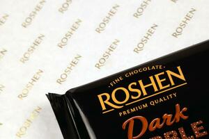 KHARKIV, UKRAINE - JANUARY 2, 2021 Roshen chocolate production. Roshen Confectionery Corporation is a Ukrainian confectionery manufacturing group photo