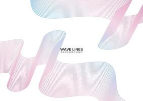 abstract gradient flowing waves background vector