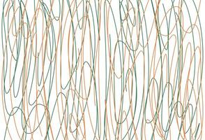 Multi colored pencil scribble vector background. Doodles and curved lines, straight thin strokes. Childish drawing. Vector Illustration.