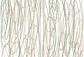 Multi colored pencil scribble vector background. Doodles and curved lines, straight thin strokes. Childish drawing. Vector Illustration.