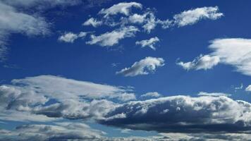 doux blanc pluvieux cumulus des nuages temps laps video