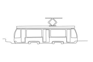 un público transporte tren vector