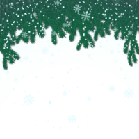 Winter Hintergrund mit Fichte Ast und Schneeflocken png