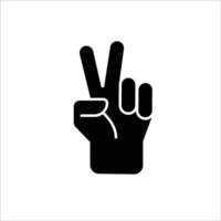 Finger icon stock vector illustration