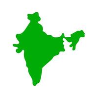 Flat design Indian flag map icon. Vector. vector