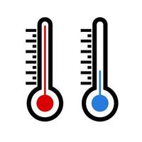 Thermometer set. Temperature measurement. Vector. vector