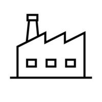 Simple factory industry. Factory area. Vector. vector