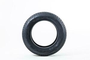 Car tire isolated on white background. photo