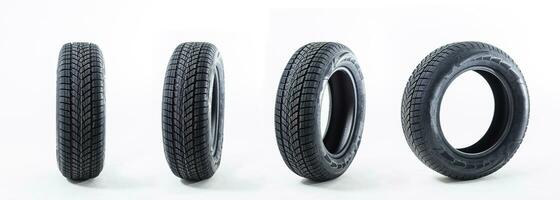 car tire. Car tire isolated on white background. photo