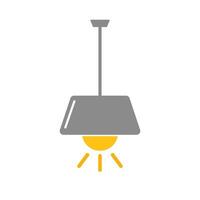 Flat design ceiling light icon. Vector. vector