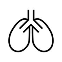 Lung icon. Organ icon. Vector. vector