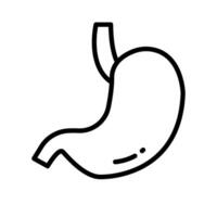 Simple stomach icon. Digestion. Vector. vector