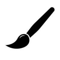 Paint brush silhouette icon. Painting. Vector. vector