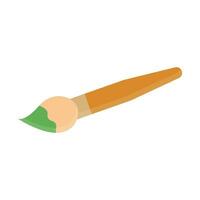 Flat design paint brush icon. Vector. vector