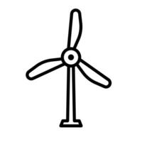 Simple wind power icon. Vector. vector