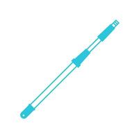 Telescopic extension threaded pole icon. Broom handle. From blue icon set. vector