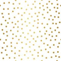 Celebration Confetti, Seamless pattern, golden dots on white background vector