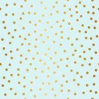 Celebration Confetti, Seamless pattern, golden dots on light blue background vector