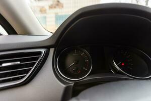 Close up of air conditioner in modern car photo